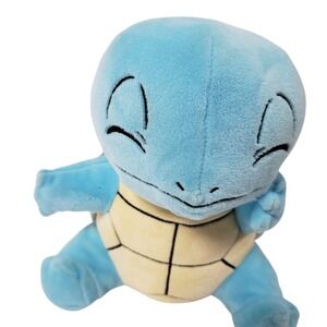 Pokemon Squirtle Plush WCT Smiling‎ Turtle Stuffed Animal Toy 7 Inches